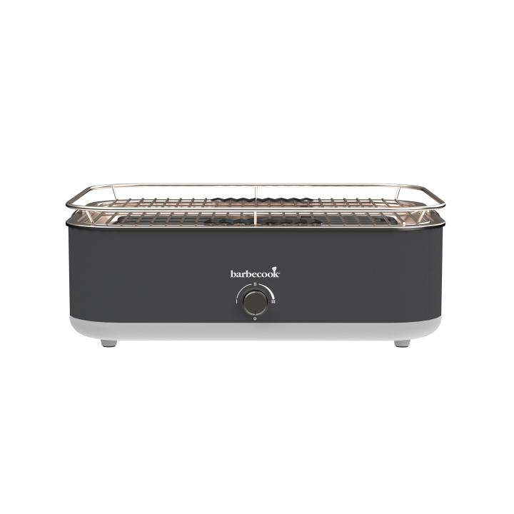 barbecook bc ele 1003 e carlo elektromos asztali grill, szürke, 42,5x33x16,5cm