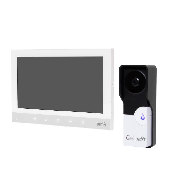 home dpv260 7 colos videó kaputelefon szett, éjszakai kameramóddal, 30 féle csengetési dallammal, kitekintő funkcióval, érintőgombokkal, bővíthető