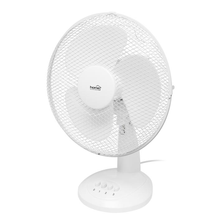 home tf30wh asztali ventilátor, 40 w, 3 fokozat, 30 cm es lapátátmérő, oszcillálás, fehér