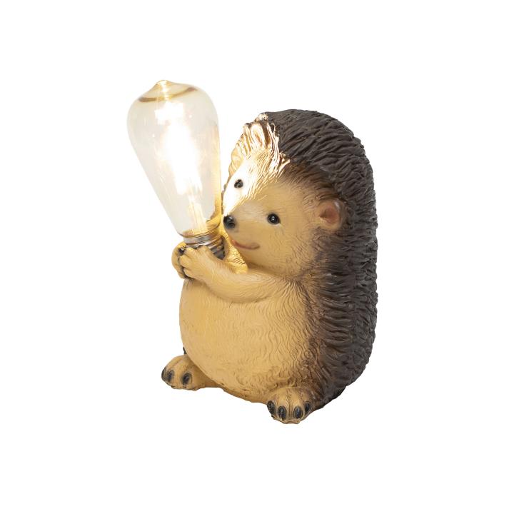 home mx649s napelemes kerti lámpa, süni villanykörtével, 1 db melegfehér filament led, 300 mah akkumulátor, 899 g, műgyanta
