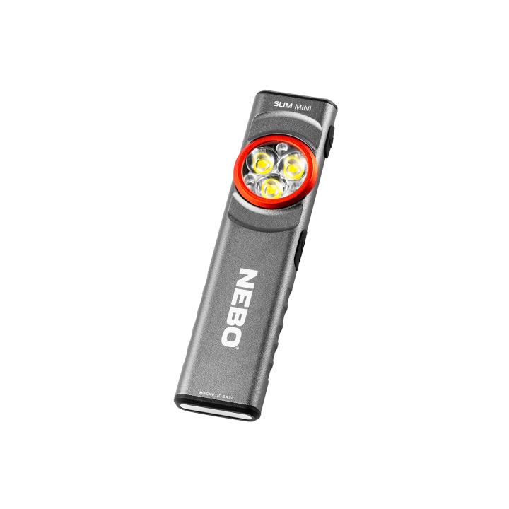 nebo neb flt 1042 g slim mini zseblámpa, 250 lumen, 450mah, ipx4, alumínium burkolat, mágneses talp