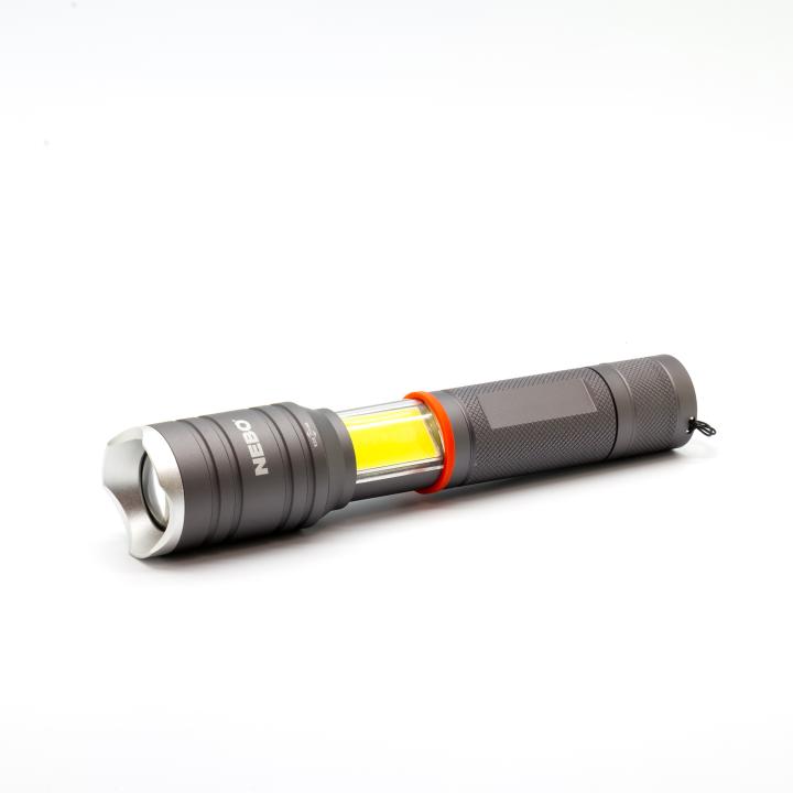 nebo neb 6746 g tac slyde zseblámpa, 300 lumen, zoom, alumínium burkolat, ipx4, 5 féle üzemmód, elemes működés