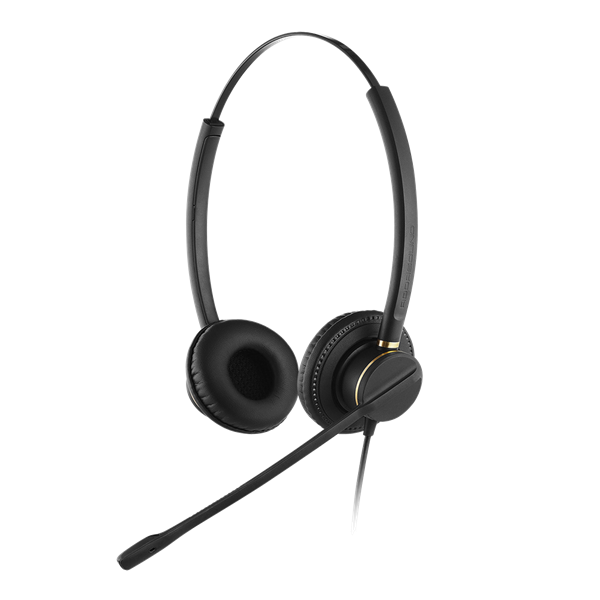 addasound call center fejhallgató qd crystal 2872 (qd csatlakozó, noice cancelling mikrofon, fekete)