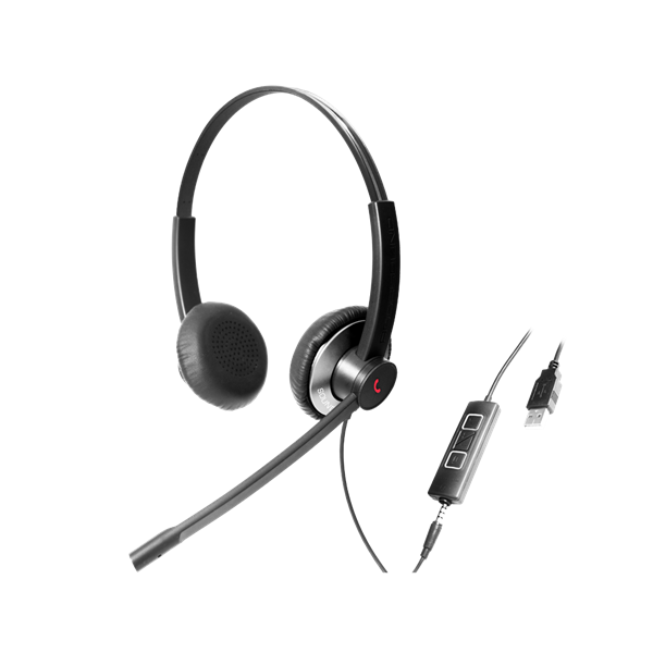 addasound call center fejhallgató uc epic 502 (usb csatlakozó, noice cancelling mikrofon, fekete szürke)