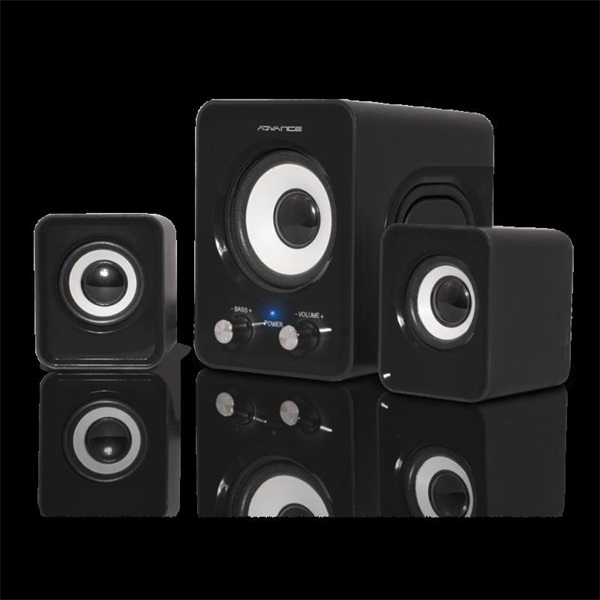 advance hangszóró soundphonics 6w rms (2.1, 3,5 mm jack, fekete)