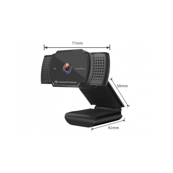 conceptronic webkamera amdis02b (2592x1944 képpont, auto fókusz, 30 fps, usb 2.0, univerzális csipesz, mikrofon)