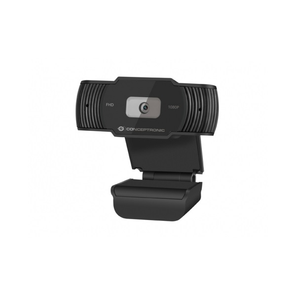 conceptronic webkamera amdis04b (1920x1080 képpont, 2 megapixel, 30 fps, usb 2.0, univerzális csipesz, mikrofon)