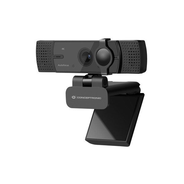 conceptronic webkamera amdis08b (3840x2160 képpont, auto fókusz, 60 fps, 120° betekintési szög, mikrofon)