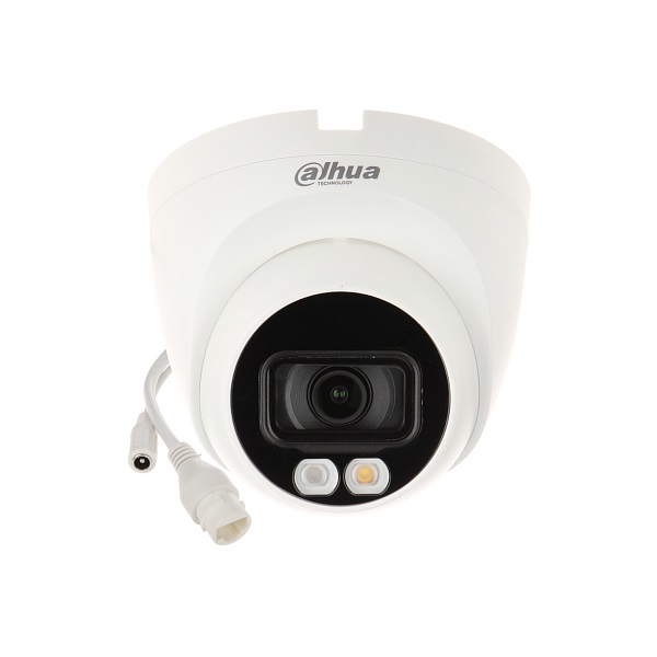 dahua ip dómkamera ipc hdw1239v a il (2mp, 3,6mm, kültéri, h265+, ip67, ir30m+led20m, icr, dwdr, 3dnr, poe, mikrofon)