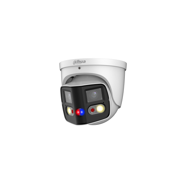 dahua ip dual turretkamera ipc pdw3849 as pv (8mp, 2,8mm; h265+, ip67, ir+led20m, icr, wdr, poe, mikrofon, ai; tioc)