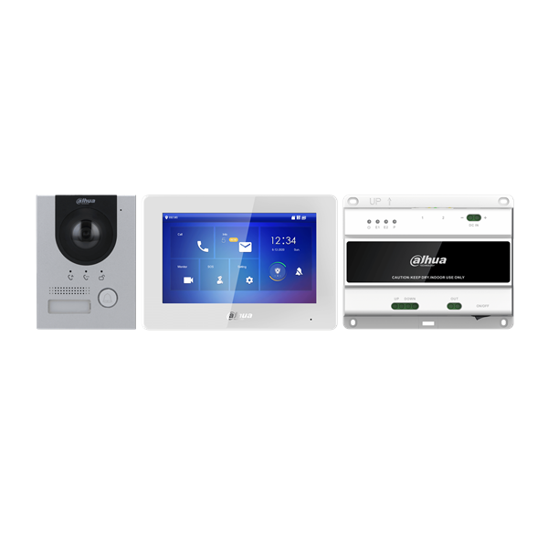dahua video kaputelefon szett ktd01(f) (vto2202f p s2 + vth5422hw + vtns2003b 2)