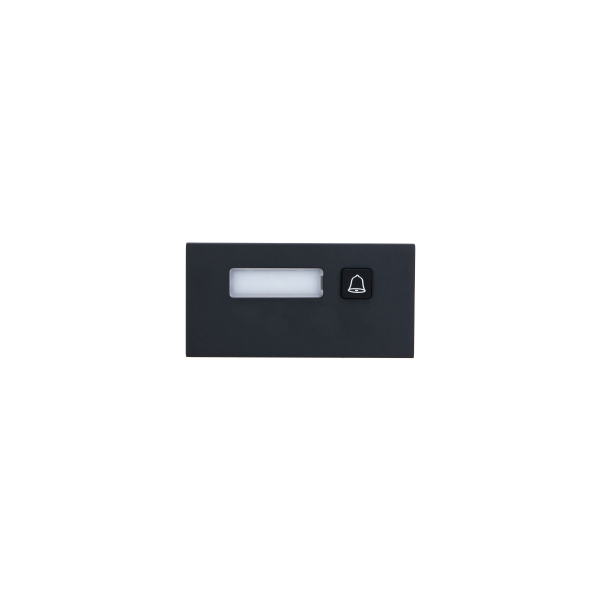 dahua nyomógomb bővítő modul vto4202fb mb1 (1 nyomógombos, vto4202f moduláris ip video kaputelefon egységhez, fekete)