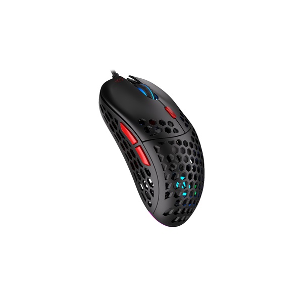 endorfy egér lix plus (honeycomb, 19 000 dpi, argb, pixart chip, optikai, 1,8m, fekete)