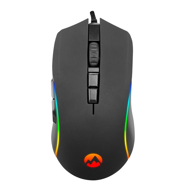 everest gamer egér sm gx21 starty (6400 dpi, 7gomb, optikai, fekete, rgb led)