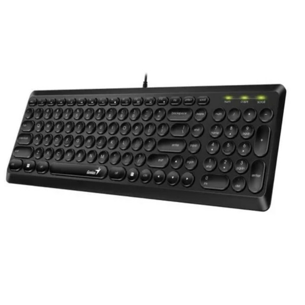 genius billentyűzet slimstar q200 (vezetékes, usb, vékony, fekete)