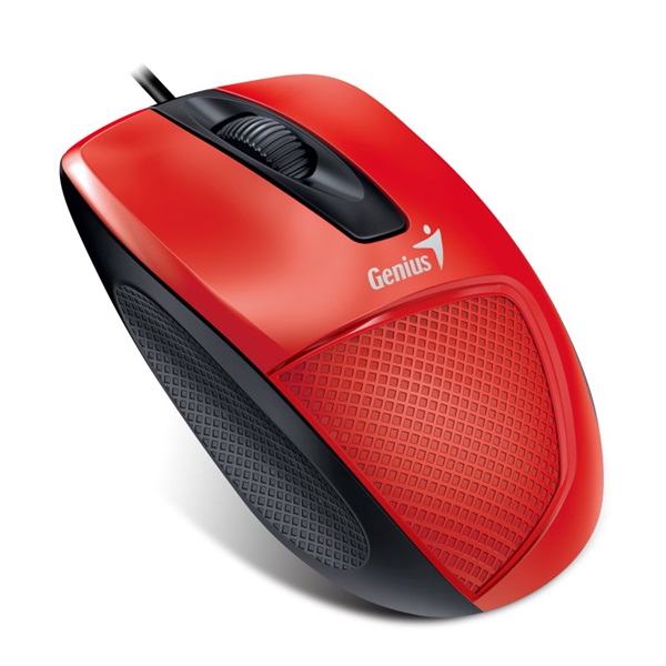 genius egér dx 150x (vezetékes, 1000 dpi, 3 gomb, usb, piros)
