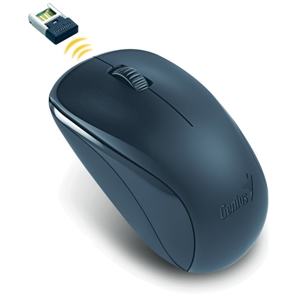 genius egér nx 7000 (vezeték nélküli, usb, 3 gomb, 1200 dpi, blueeye, fekete)