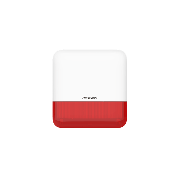 hikvision ax pro sziréna ds ps1 e we (kültéri, 110db, piros)