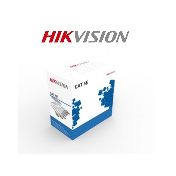 hikvision kábel ds 1ln5e e/e (utp fali kábel, cat5e, pvc, oxigénmentes réz, szürke, 305m)