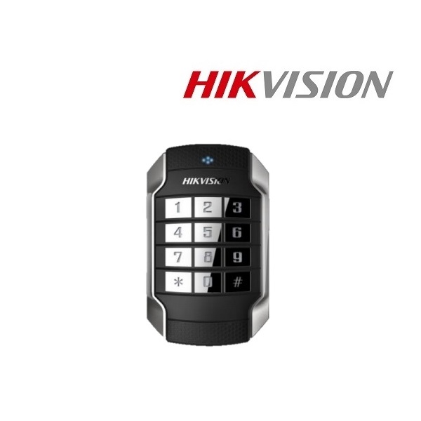 hikvision rfid kártyaolvasó és kódzár ds k1104mk (mifare (13,56mhz), rs 485/wg26/wg34, ip65, ik10, 12vdc)