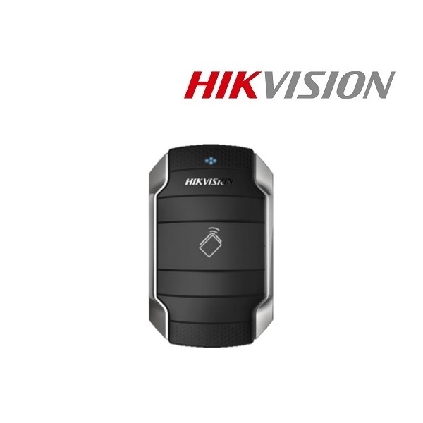hikvision rfid kártyaolvasó ds k1104m (mifare (13,56mhz), rs 485/wg26/wg34, ip65, ik10, 12vdc)