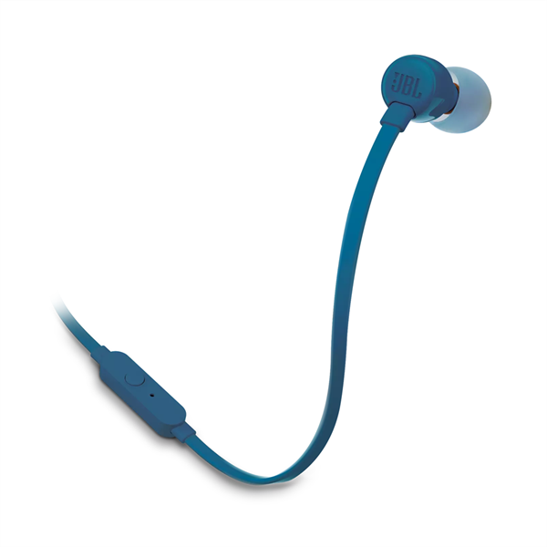jbl fülhallgató tune 110 (mikrofon, 3.5mm jack, 1.1m kábel, kék)