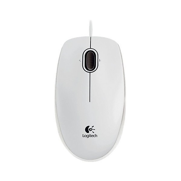 logitech egér b100 (vezetékes, optikai,usb, 800 dpi, oem, fehér)