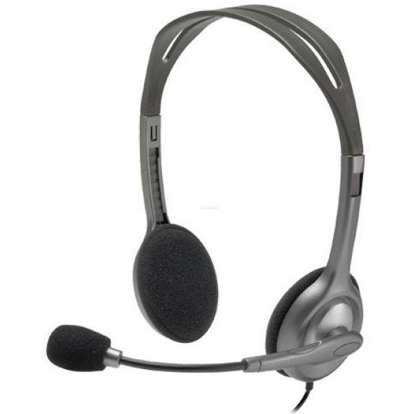 logitech fejhallgató h111 headset (3.5mm jack, mikrofon, fekete)