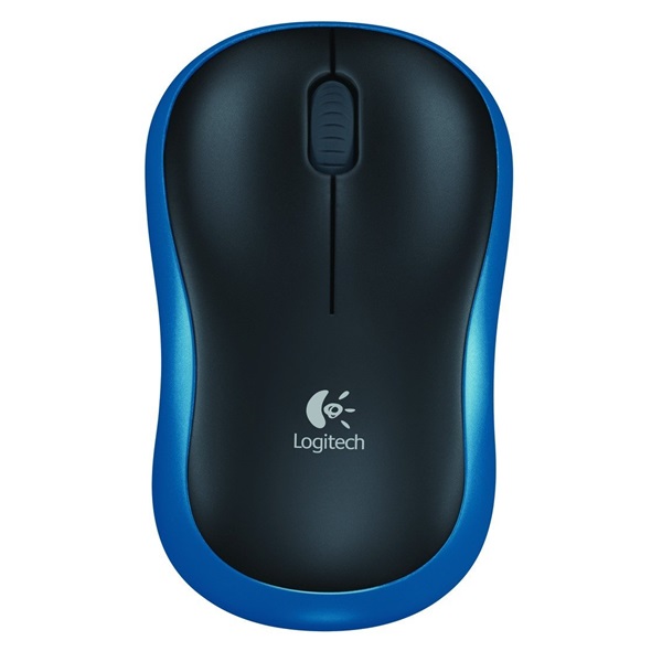 logitech egér m185 (vezeték nélküli, optikai, notebook, 1000 dpi, kék)