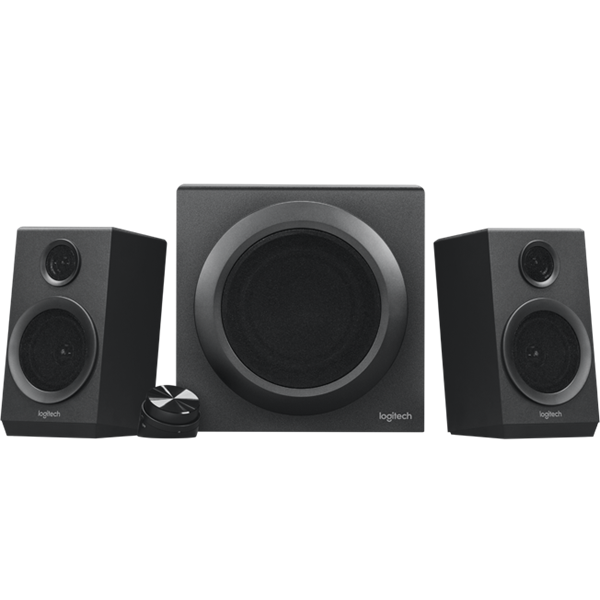 logitech hangszóró 2.1 z333 (3.5 jack, rca, 40w, fekete)