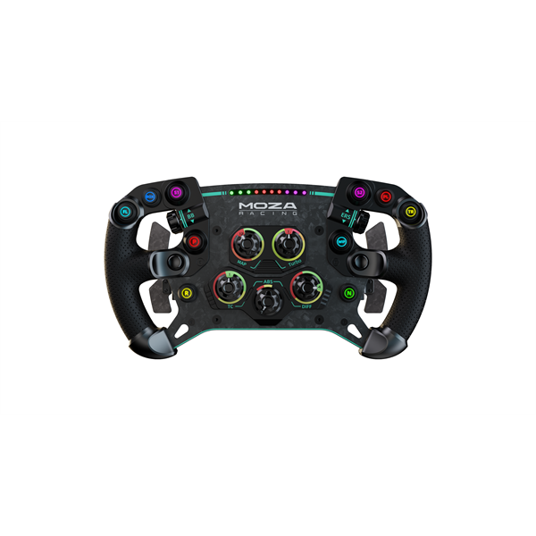 moza racing kiegészítő gs v2p gt kormánykerék (dual clutch, rgb, 300mm, alcantara)