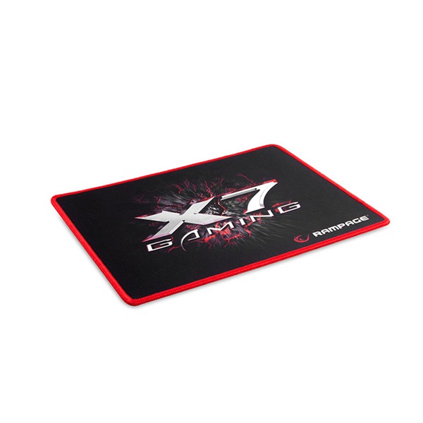 rampage egérpad 300267 (320x270x3mm; fekete, vörös szegés)
