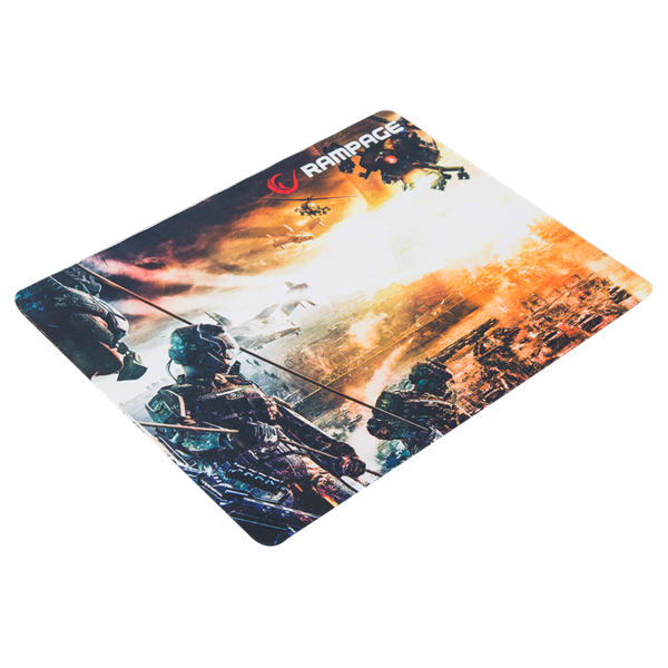 rampage egérpad 300350 (350x250x2mm; fekete)
