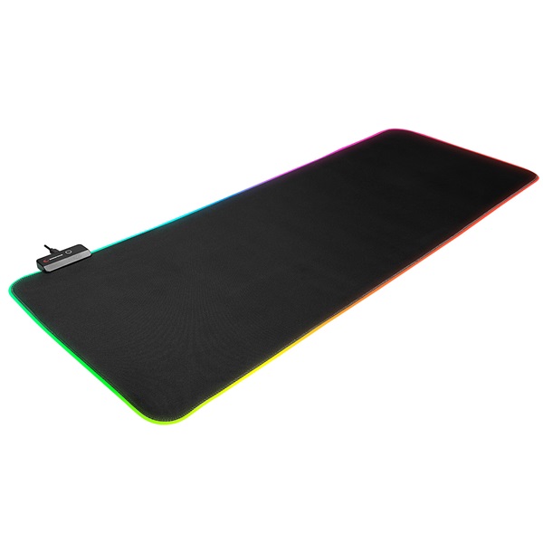 rampage egérpad mp 22 (300*800*3mm; fekete, rgb led)