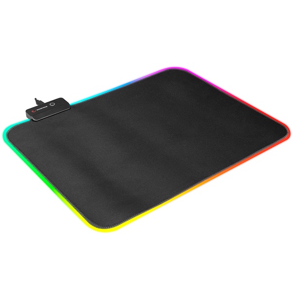 rampage egérpad mp 23 (252*328*3mm; fekete, rgb led)