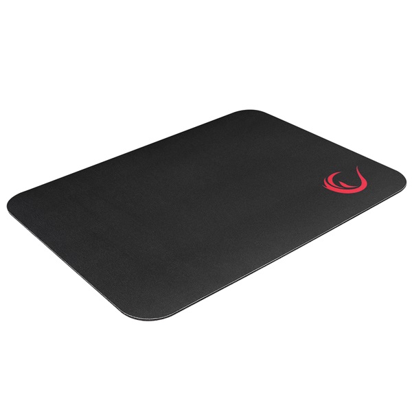 rampage egérpad pulsar s (220x290x3mm gaming mouse pad, fekete)