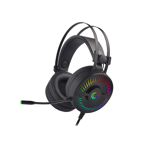 rampage fejhallgató rm 2019g x titan rgb (7.1, mikrofon, usb, hangerőszabályzó, nagy párnás, 2.1m kábel, fekete)
