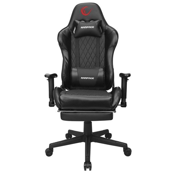 rampage gamer szék kl r71 empire (lábtartó, nagy teherbírás, fekete)