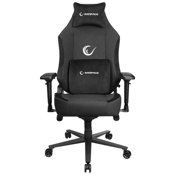 rampage gamer szék kl r72 woof (lábtartó, nagy teherbírás, fekete)