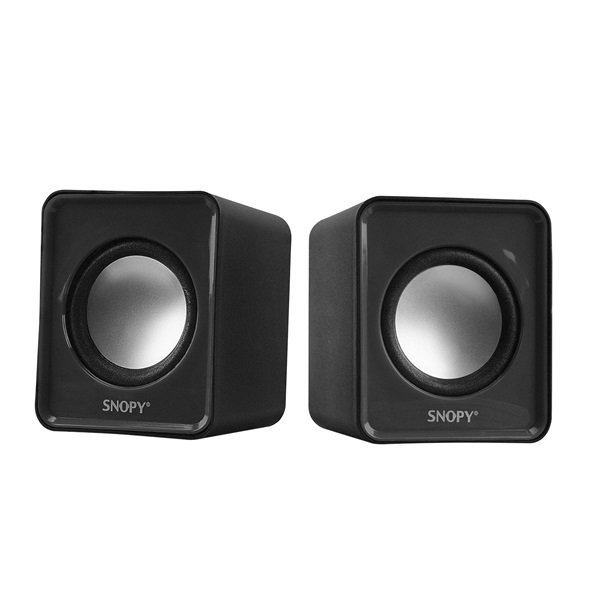 snopy hangszóró 2.0 sn 66 (3w rms; hangerőszabályzó; 3,5mm jack; usb)