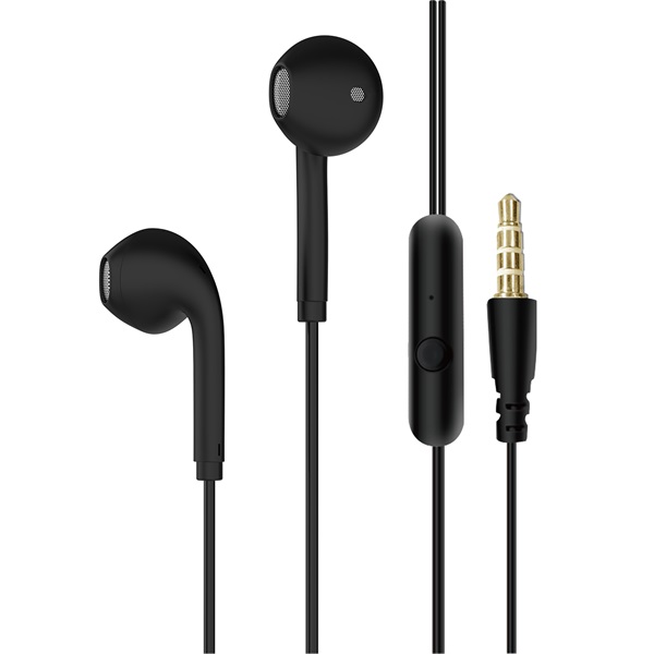s link fülhallgató sl ku175 (3,5 jack, mikrofon, fekete)