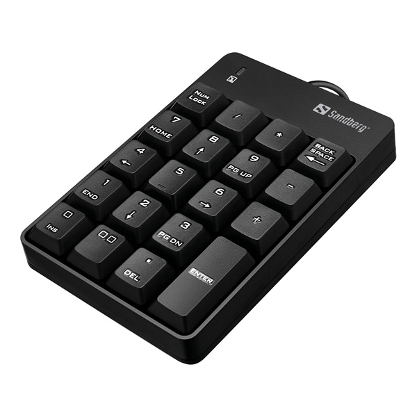 sandberg billentyűzet usb wired numeric keypad