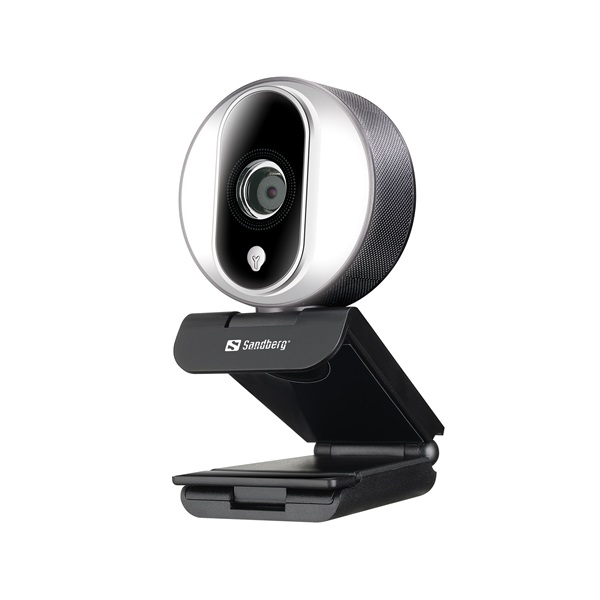 sandberg webkamera streamer usb webcam pro (1920x1080 képpont, 2 megapixel, 1080p/30 fps; usb 2.0, mikrofon)