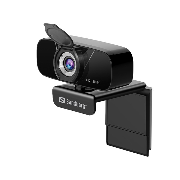 sandberg webkamera usb chat webcam 1080p hd (1920x1080, 30 fps, usb 2.0, univerzális csipesz, mikrofon, 1,5m kábel)
