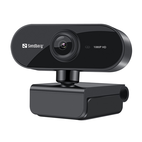sandberg webkamera usb webcam flex 1080p hd (1920x1080/30fps, 2 megapixel; usb 2.0; mikrofon)