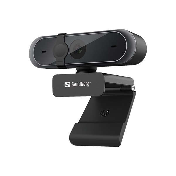 sandberg webkamera usb webcam pro (2592x1944 képpont, 5 megapixel, 30 fps, usb 2.0, univerzális csipesz, mikrofon)