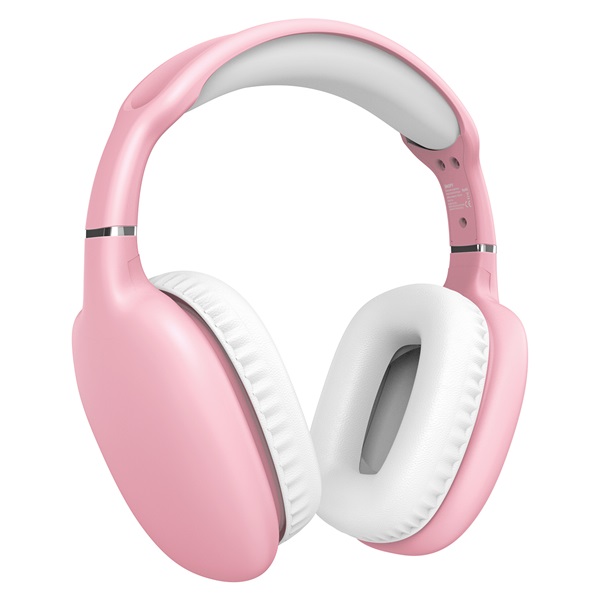 snopy fejhallgató vezeték nélküli sn bt43 pink (bluetooth/aux hang.szab., mikrofon, rózsaszín)
