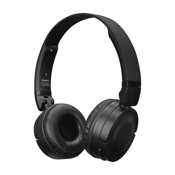 snopy fejhallgató vezeték nélküli sn xbk33 batty black (bluetooth/aux/tf card, hang.szab., mikrofon, fekete)