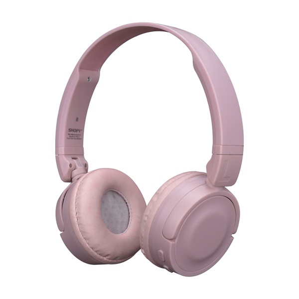 snopy fejhallgató vezeték nélküli sn xbk33 batty pink (bluetooth/aux/tf card, hang.szab., mikrofon, rózsaszín)