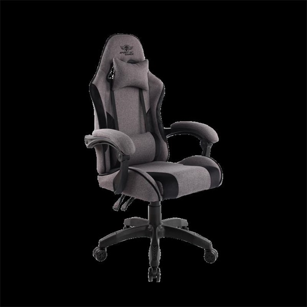spirit of gamer szék arena dark grey (állítható magasság; párnázott kartámasz; pu; max.120kg ig, sötét szürke)